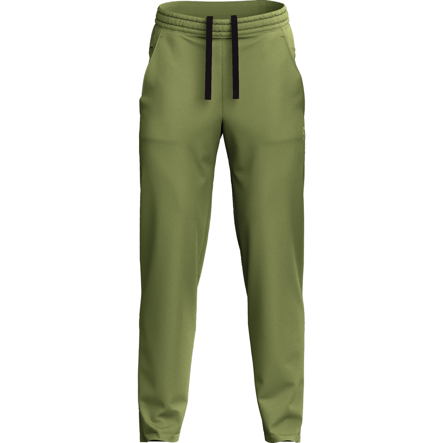 Men's Green Poly Fleece Thermal Tracksuit Bottoms