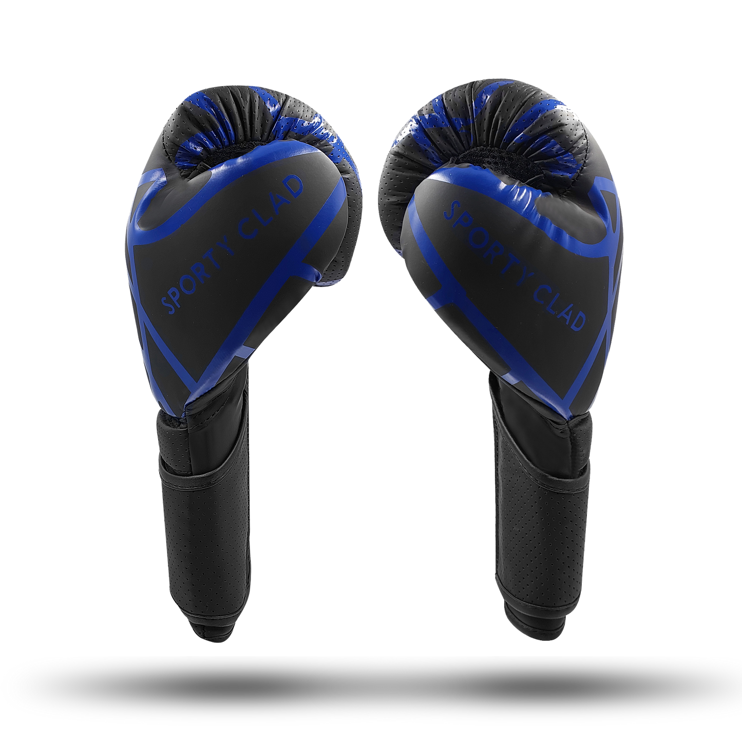Sporty Clad Ravager Blue Black Boxing Training Gloves Sparring Punching Mitts