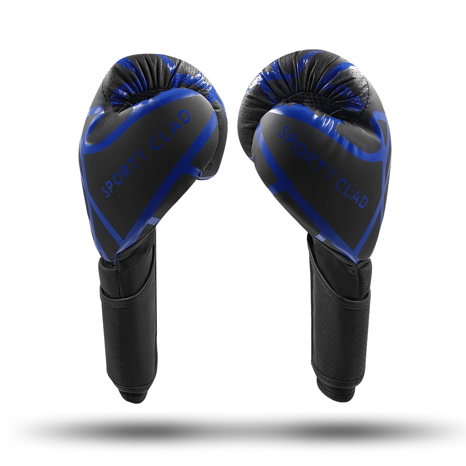 Sporty Clad Ravager Blue Black Boxing Training Gloves Sparring Punching Mitts
