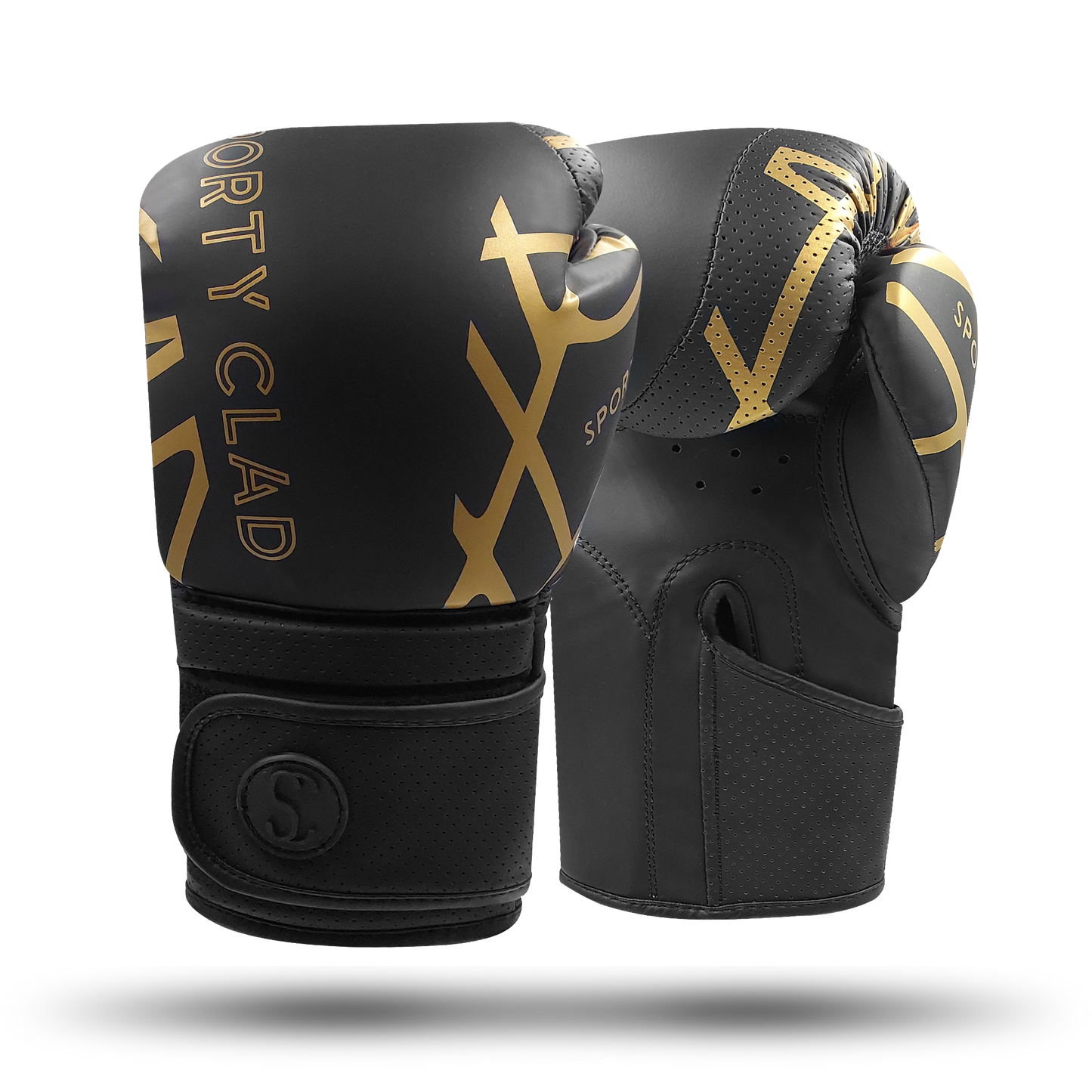 Sporty Clad Ravager Golden Black Boxing Training Gloves Sparring Punching Mitts