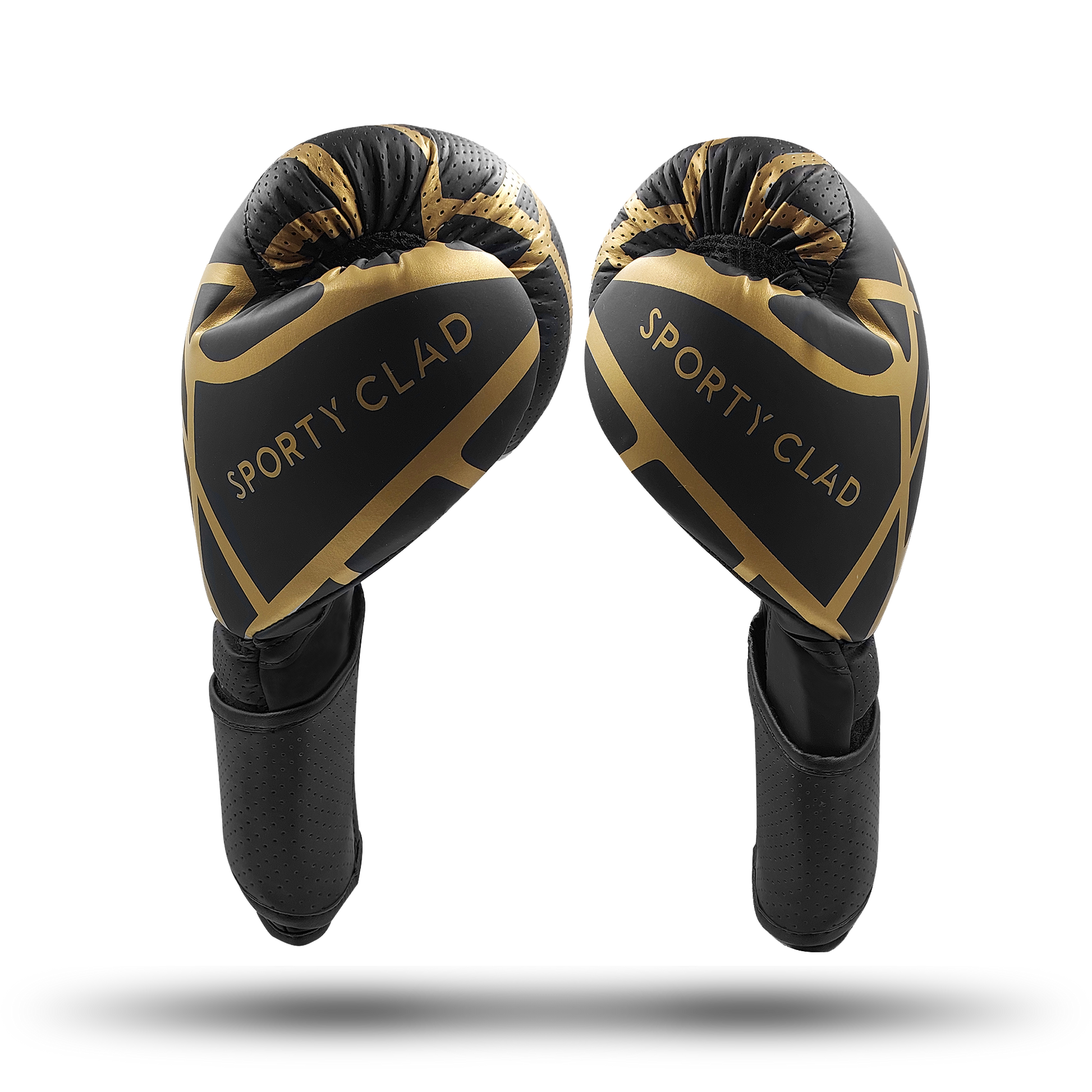 Sporty Clad Ravager Golden Black Boxing Training Gloves Sparring Punching Mitts