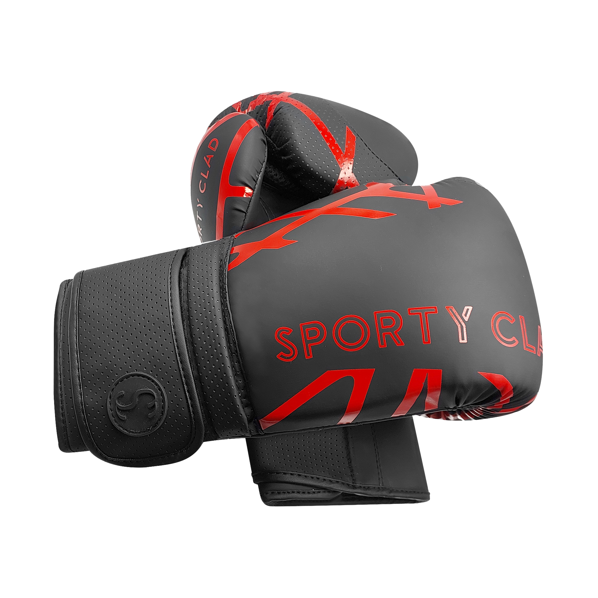Sporty Clad Ravager Black Red Boxing Training Gloves Sparring Punching Mitts