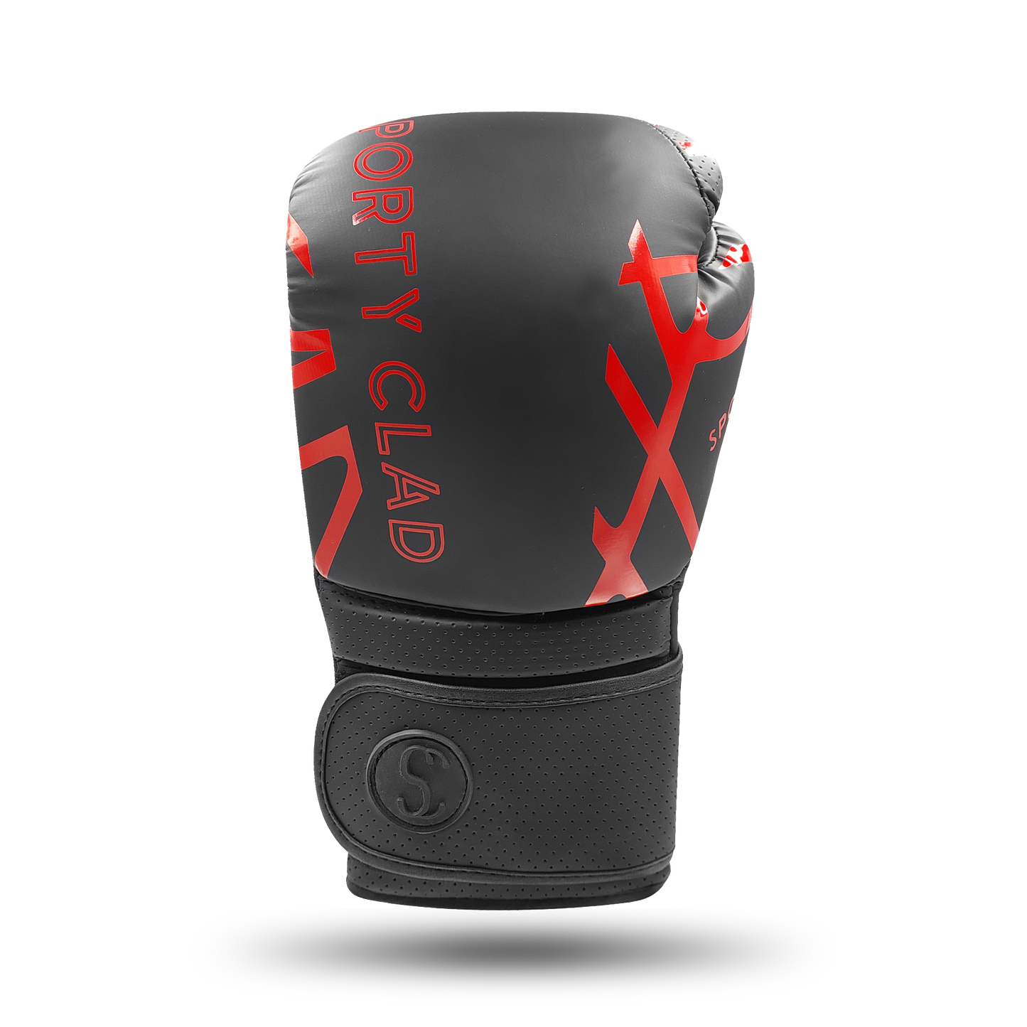Sporty Clad Ravager Black Red Boxing Training Gloves Sparring Punching Mitts