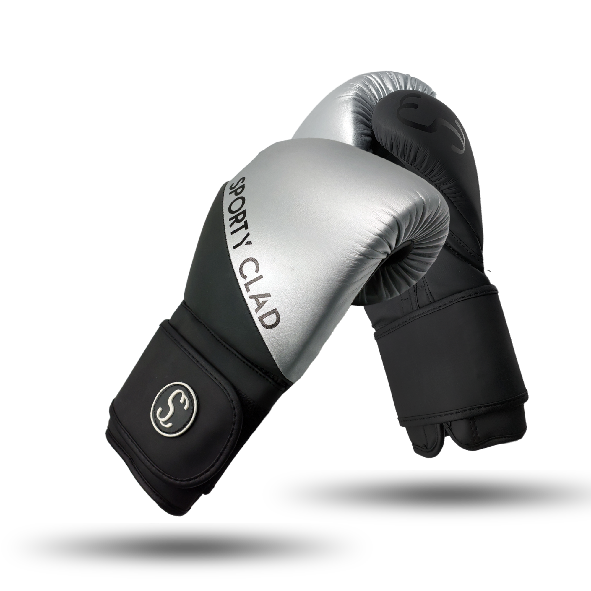 Black and silver boxing gloves shop