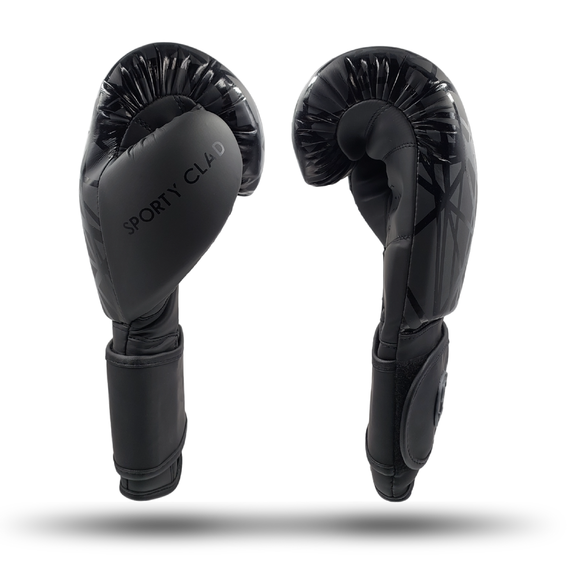 Black Boxing Gloves BNS for Training & Sparring Sporty Clad