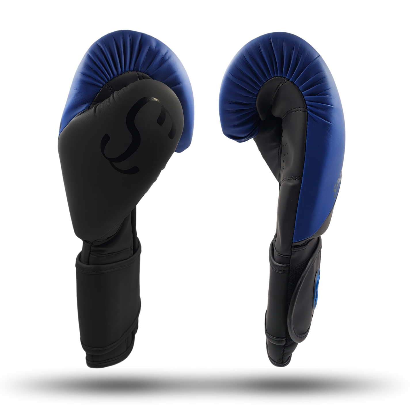 Blue Black Split Boxing Gloves for Training & Sparring Sporty Clad