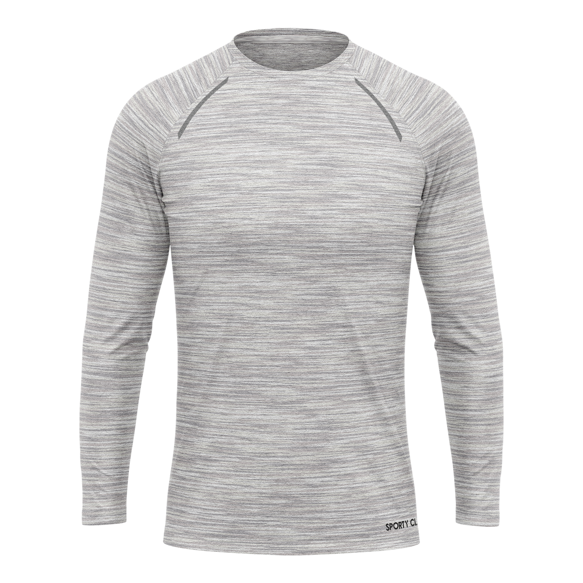 Men's White Long Sleeve T Shirt Polyester for Running, Workouts & Casual Wear Sporty Clad