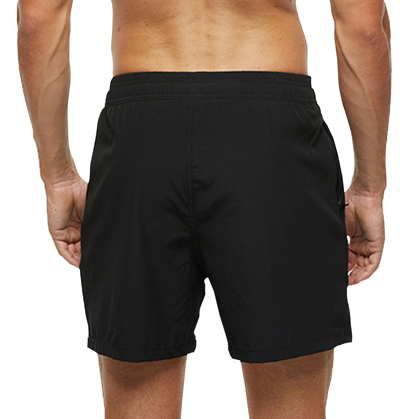 Black Men's Cotton Shorts for Running, Gym Workout, Fitness, Cycling Sporty Clad