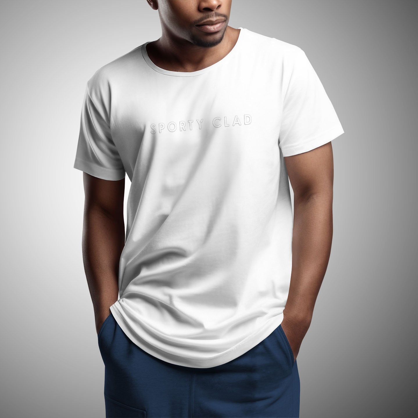 Men's Premium Cotton White Short Sleeve T-Shirt