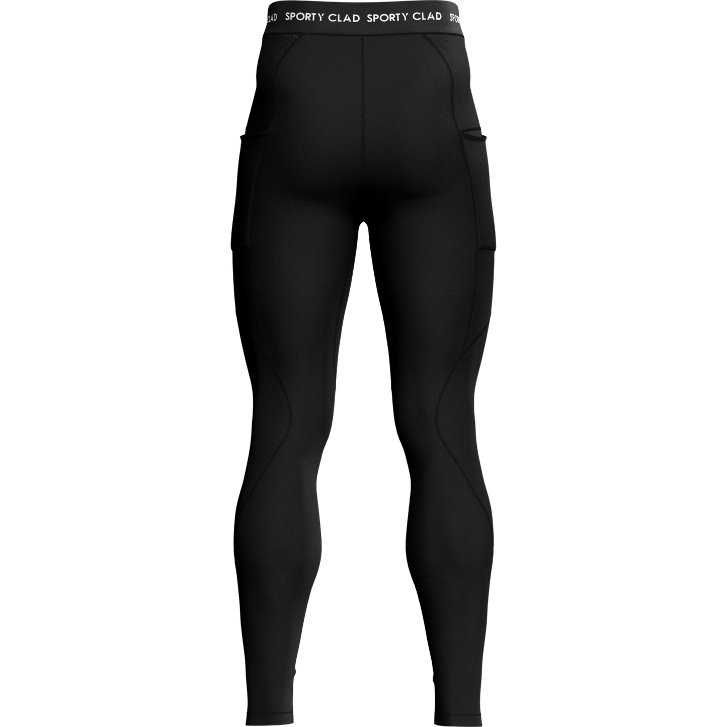 Men's Black Thermal Base Layer Compression Leggings