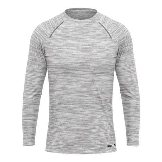 Men's White Long Sleeve Thermal T-Shirt