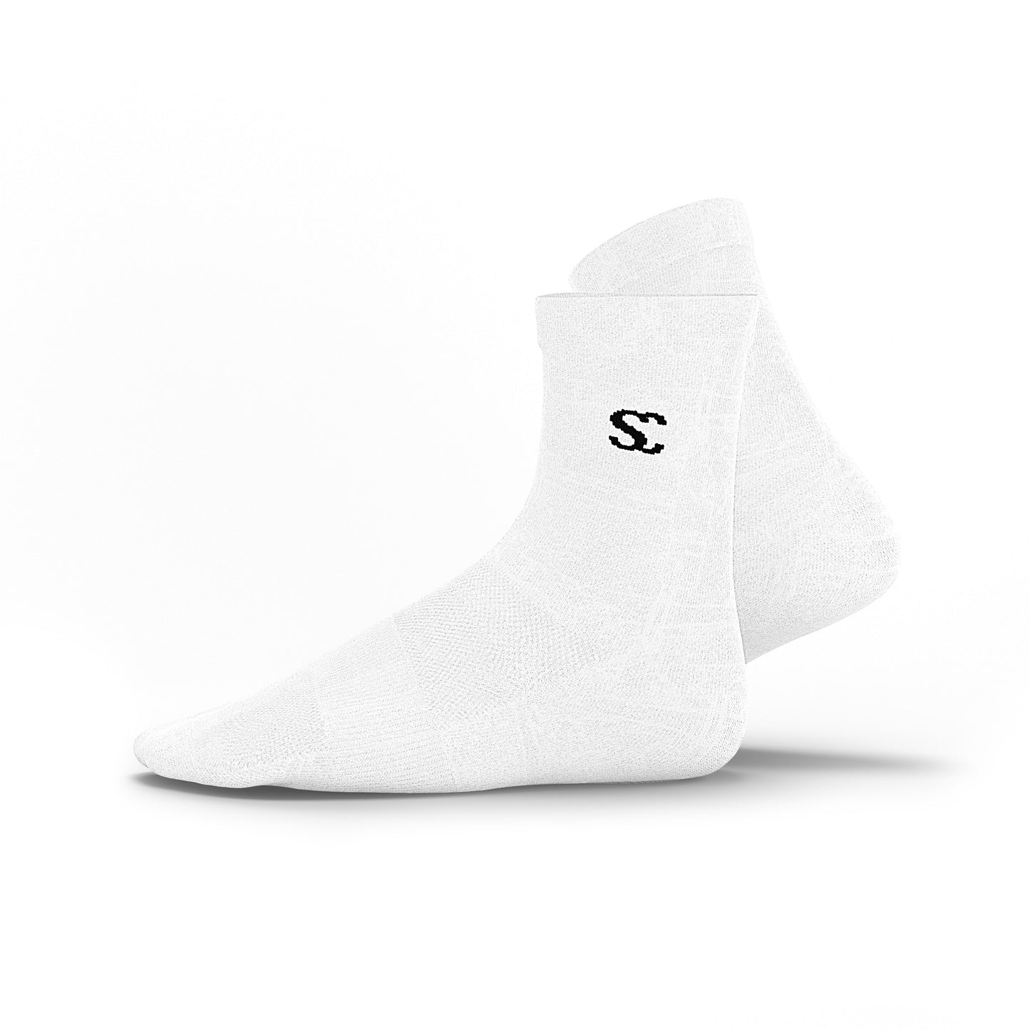 Everyday Essentials White Crew Socks - Unisex
