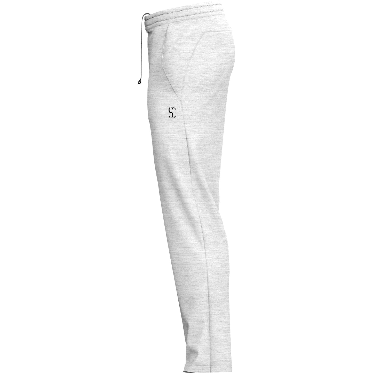 Men's Heather Grey Cotton Fleece Thermal Sweatpants