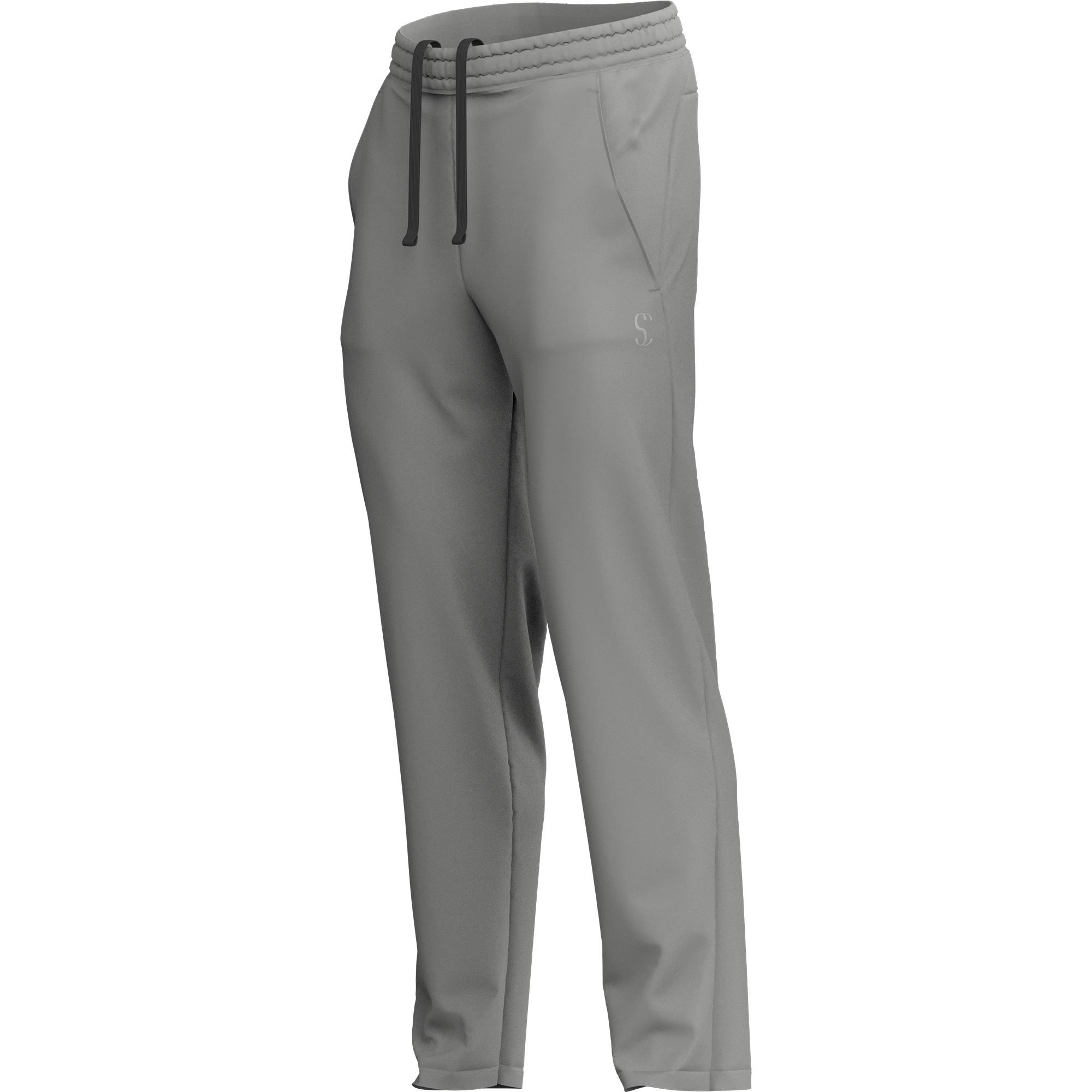 Men s Light Grey Joggers Poly Fleece Thermal Tracksuit Bottoms Sporty Clad