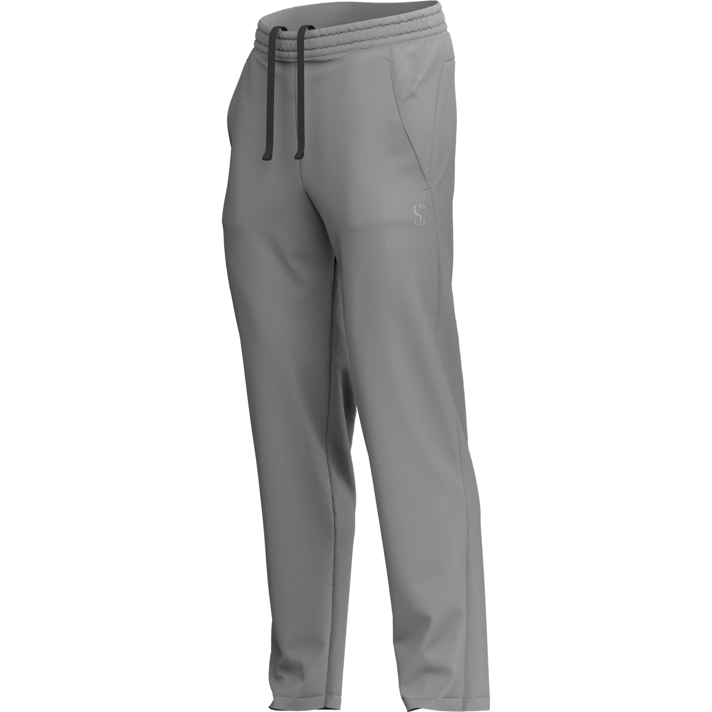 Sporty Clad Men's Light Grey Tracksuit Bottoms Joggers for Running