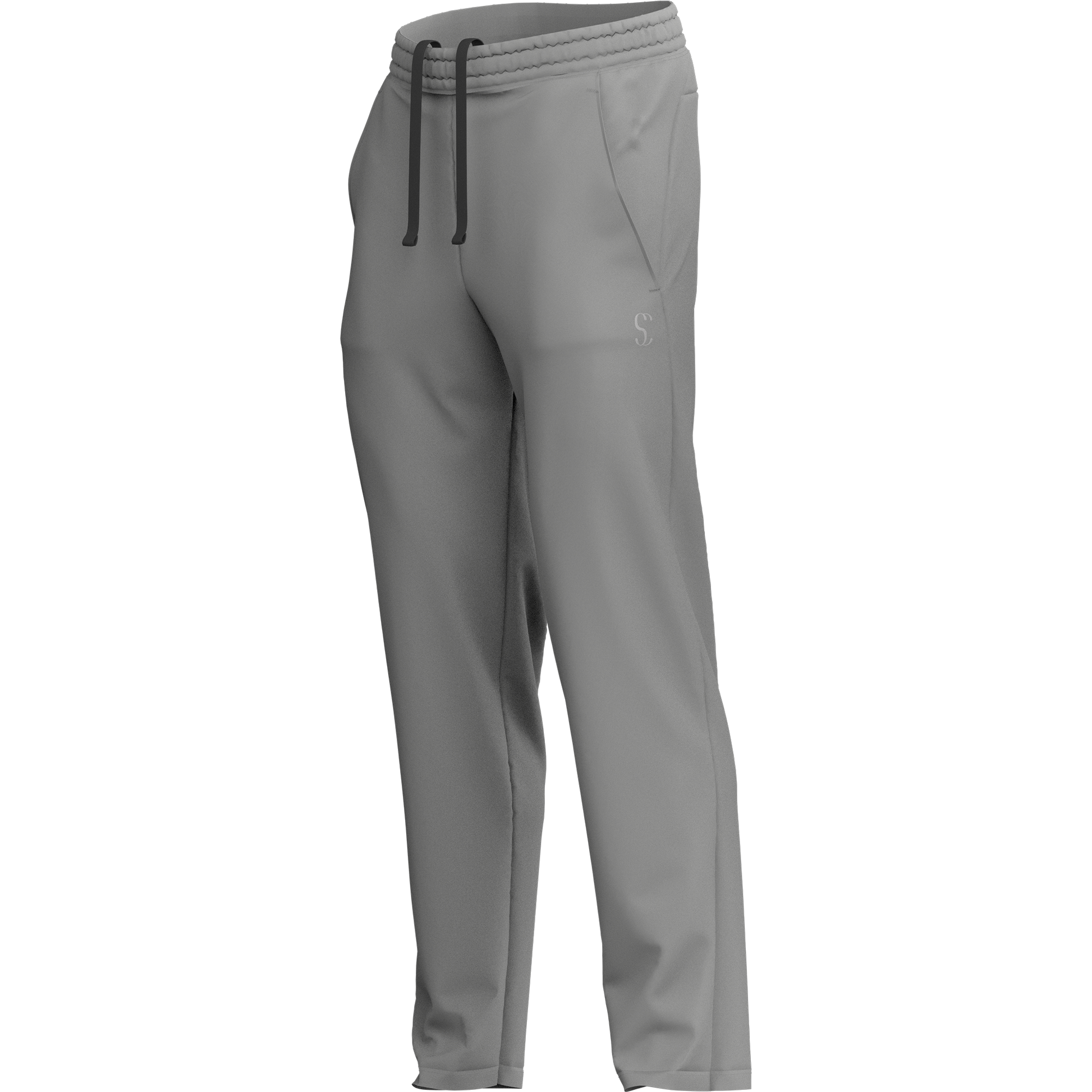 Sporty Clad Men's Light Grey Tracksuit Bottoms Joggers for Running