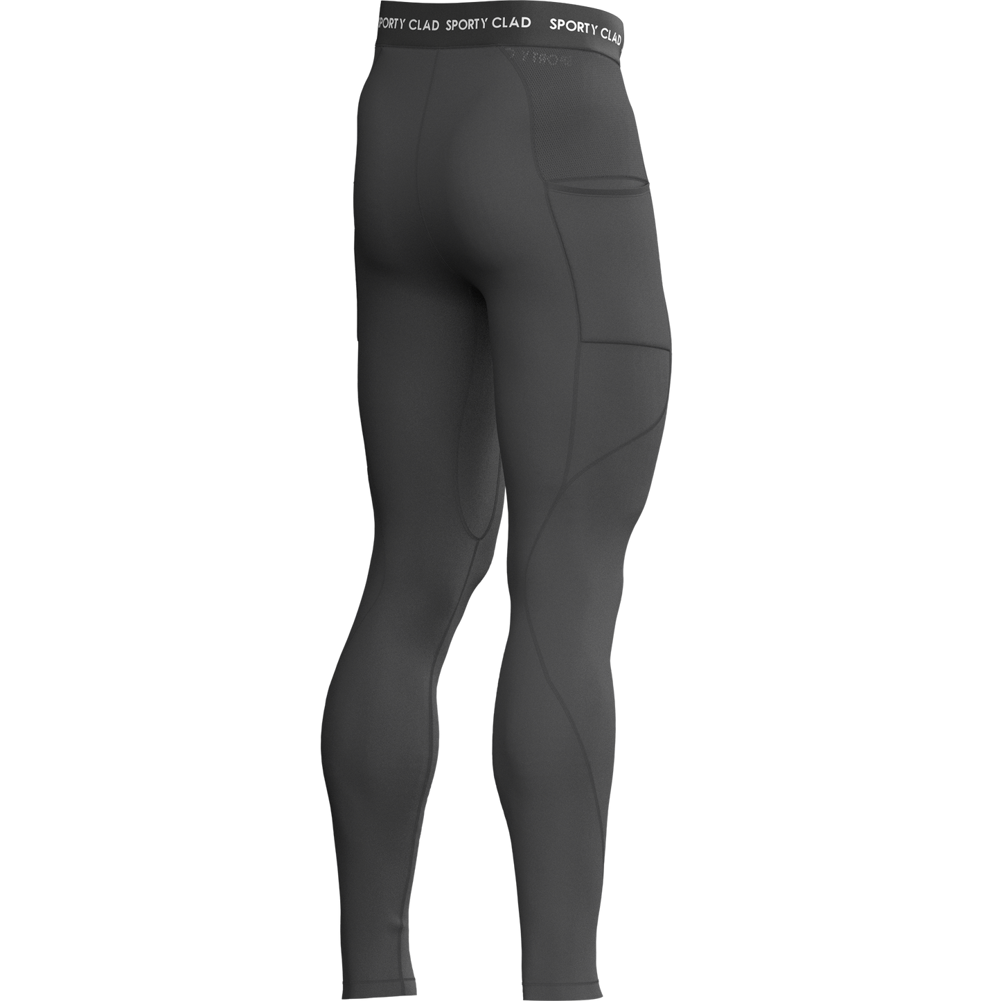 Men's Grey Thermal Base Layer Compression Leggings