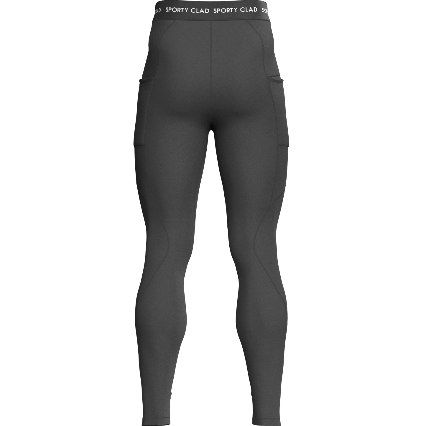 Men's Grey Thermal Base Layer Compression Leggings