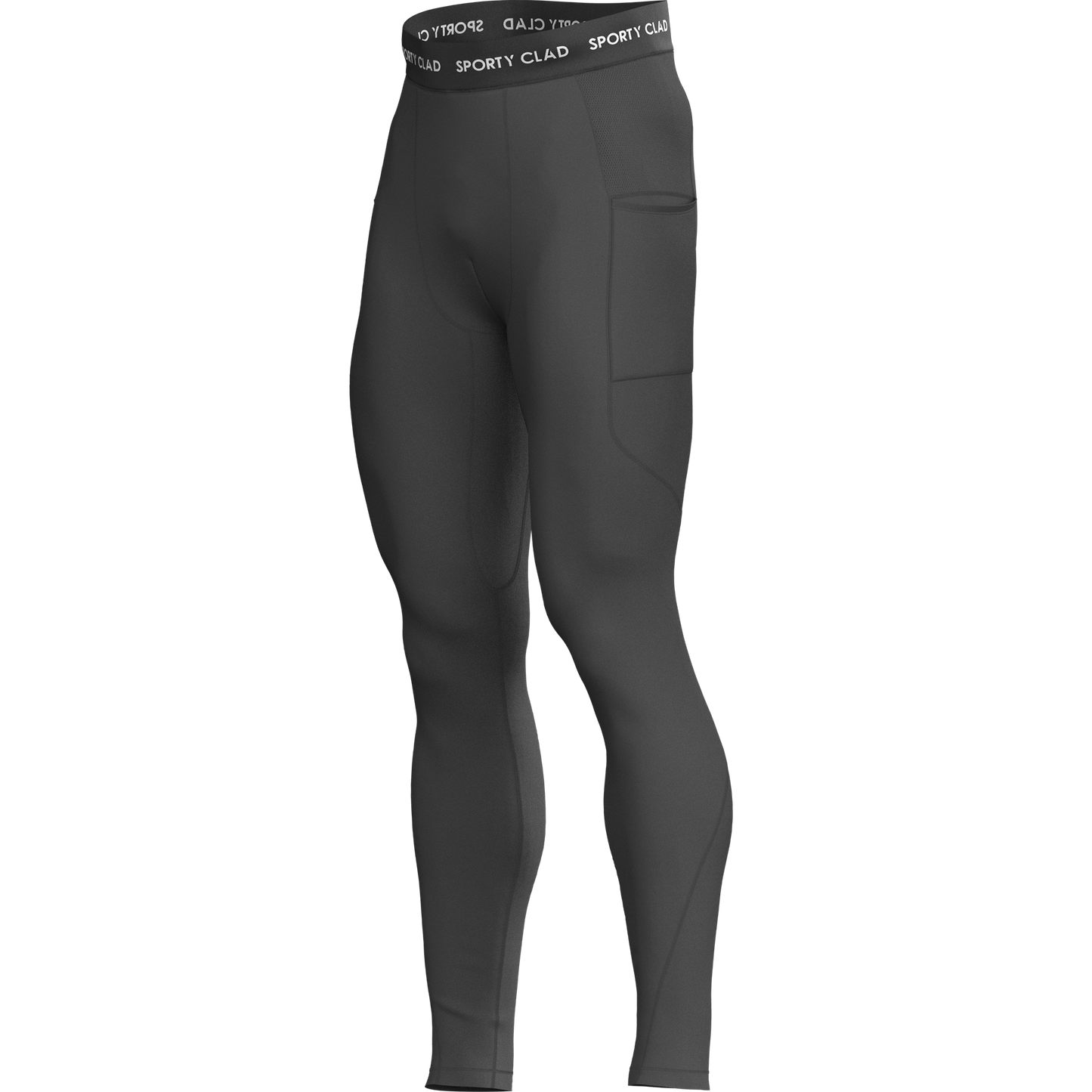 Men's Grey Thermal Base Layer Compression Leggings