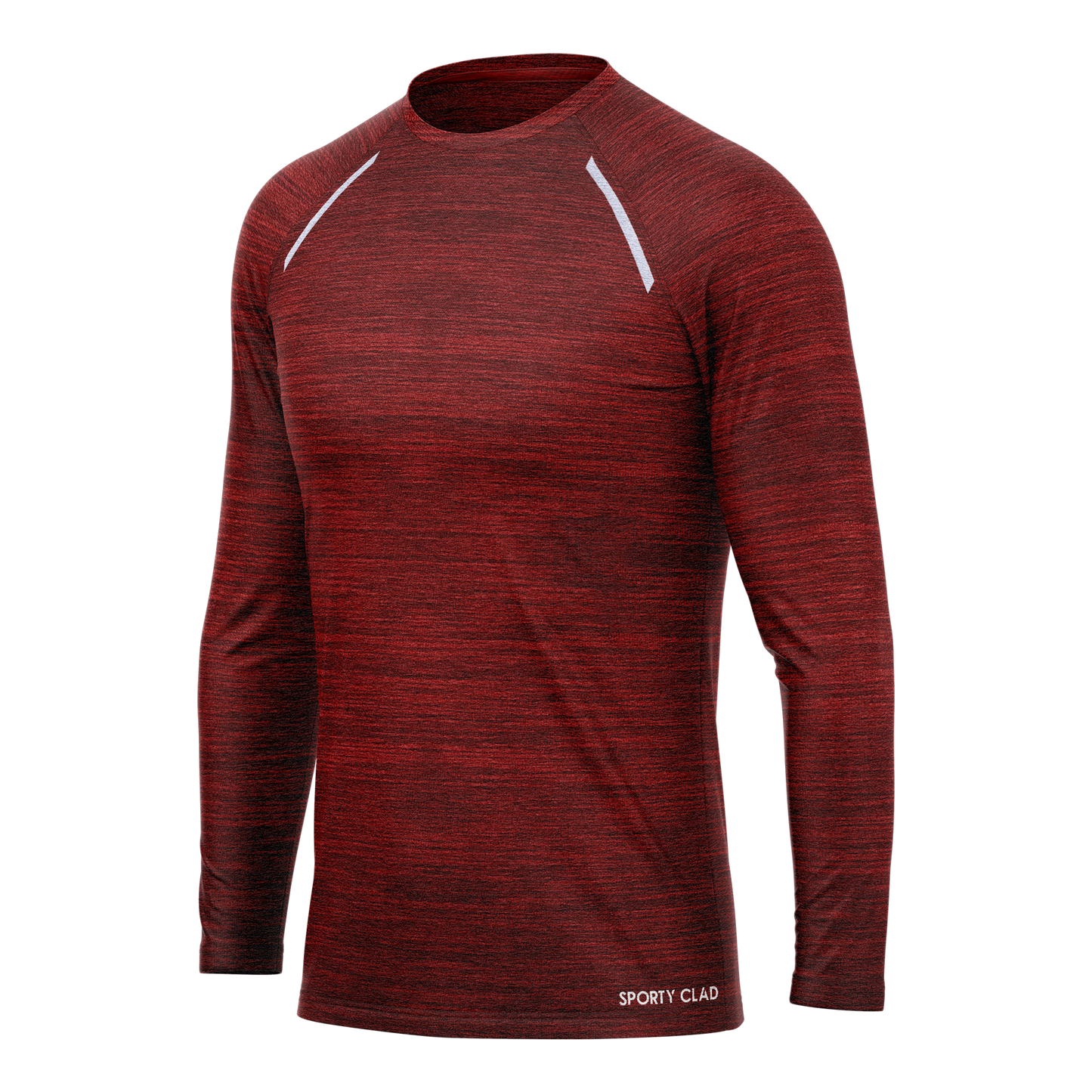 Men's Burgundy Long Sleeve T Shirt & Black Joggers Set