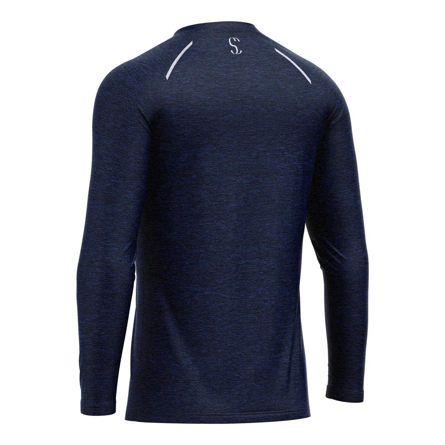 Men's Navy Blue Sleeve T Shirt Polyester for Running, Workouts & Casual Wear Sporty Clad