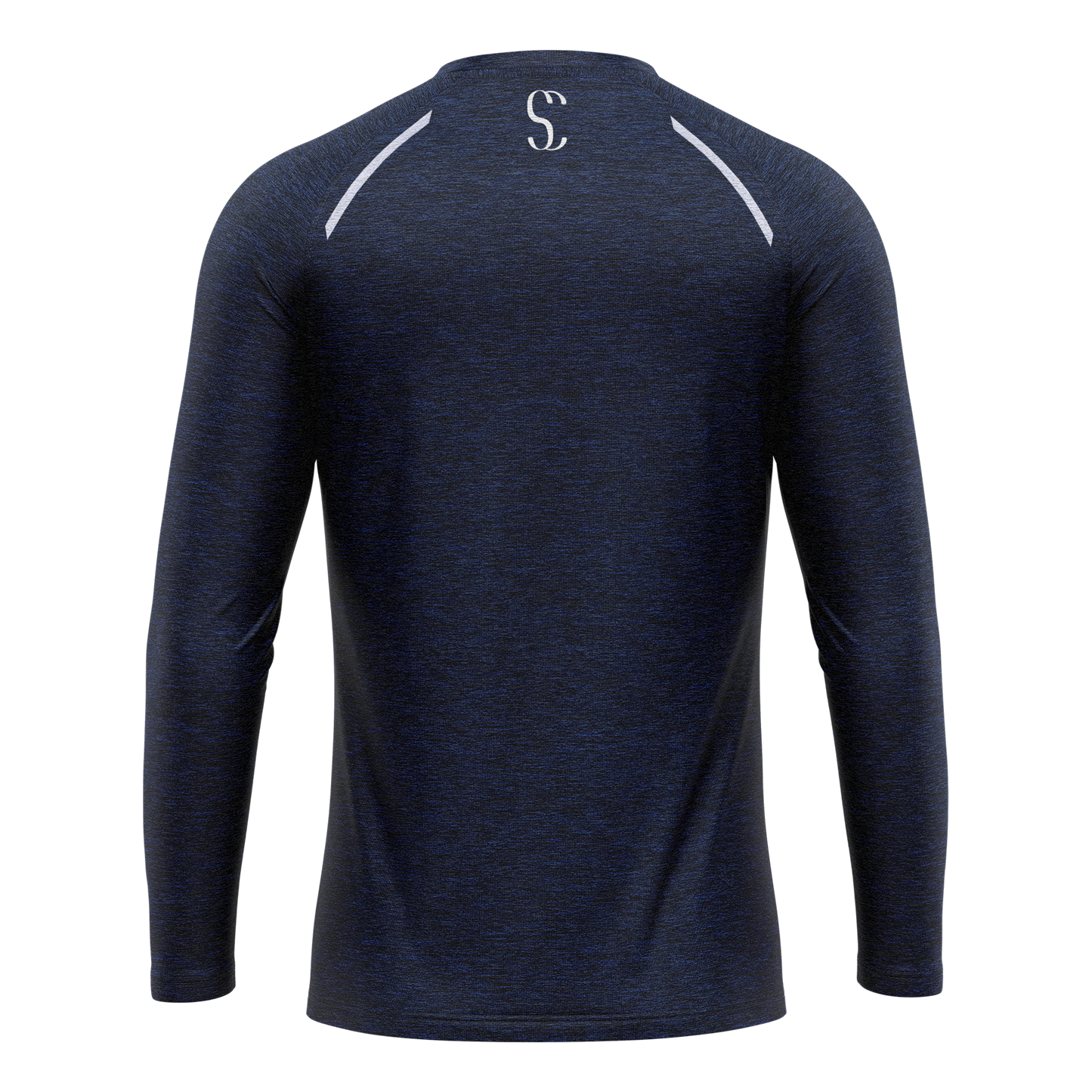 Men's Navy Blue Sleeve T Shirt Polyester for Running, Workouts & Casual Wear Sporty Clad