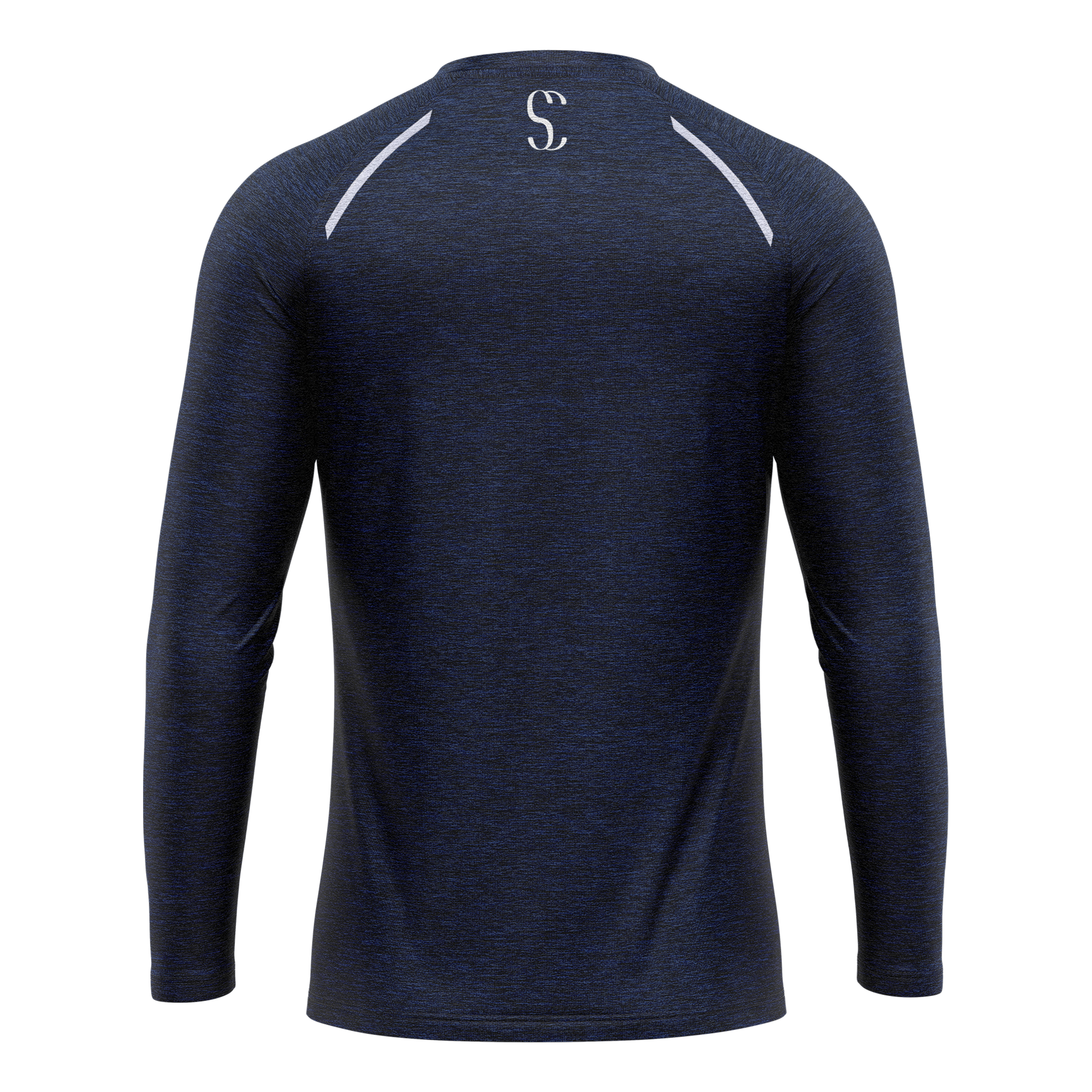 Men's Navy Blue Sleeve T Shirt Polyester for Running, Workouts & Casual Wear Sporty Clad