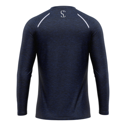 Men's Blue Long Sleeve T-Shirt, Sports Shorts & Socks Set