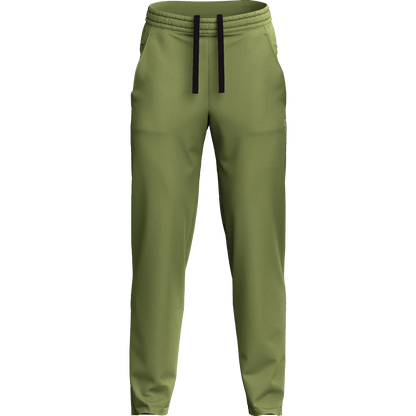 Men's Green Poly Fleece Thermal Tracksuit Bottoms