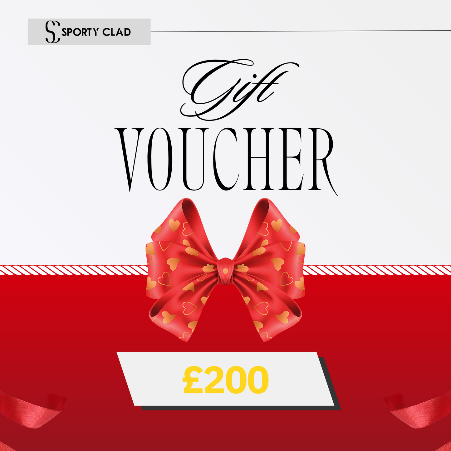 Sporty Clad £200 Gift Voucher