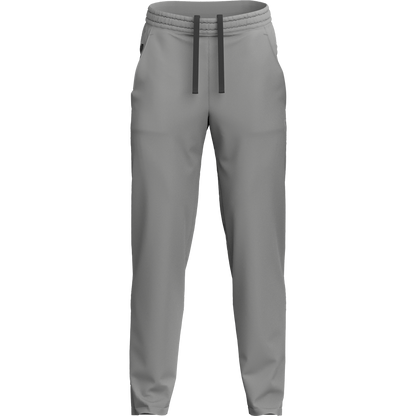 Men's White Long Sleeve T Shirt & Light Grey Joggers Set