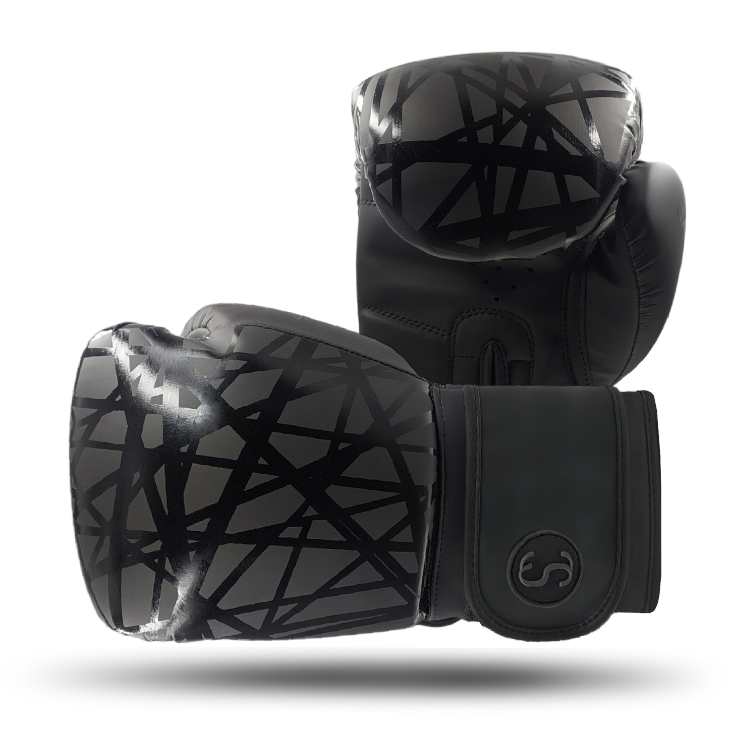 Sporty Clad Black Boxing Gloves BNS for Training & Sparring