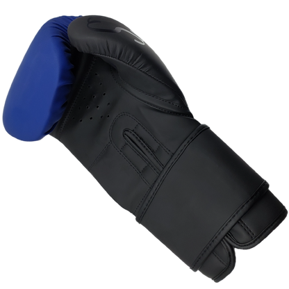 Blue Black Split Boxing Gloves for Training & Sparring Sporty Clad 