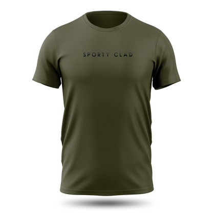 Men's Premium Cotton Olive Green Short Sleeve T-Shirt