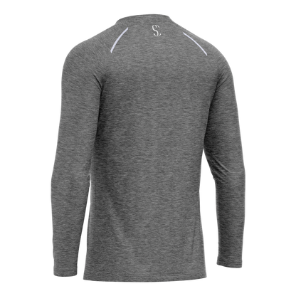 Men's Grey Long Sleeve T Shirt & Dark Grey Joggers Set