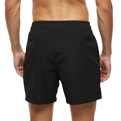 Black Men's Cotton Shorts for Running, Gym Workout, Fitness, Cycling Sporty Clad