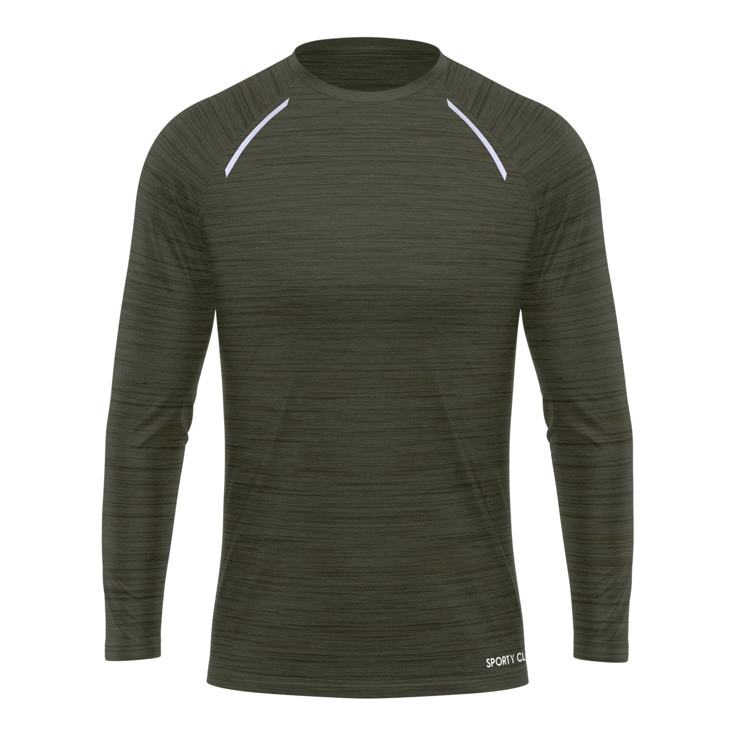 Men's Green Long Sleeve T Shirt & Black Joggers Set