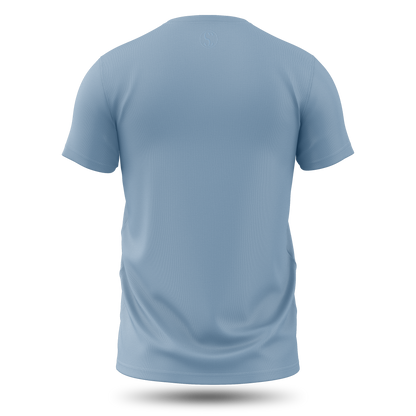 Men's Premium Cotton University Blue Short Sleeve T-Shirt
