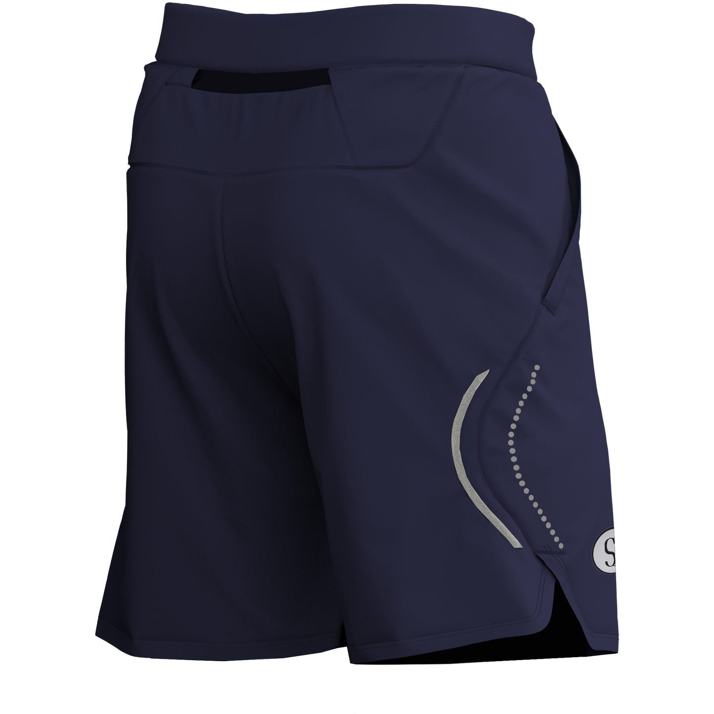 Men's Navy Blue Sports Shorts for Running & Gym