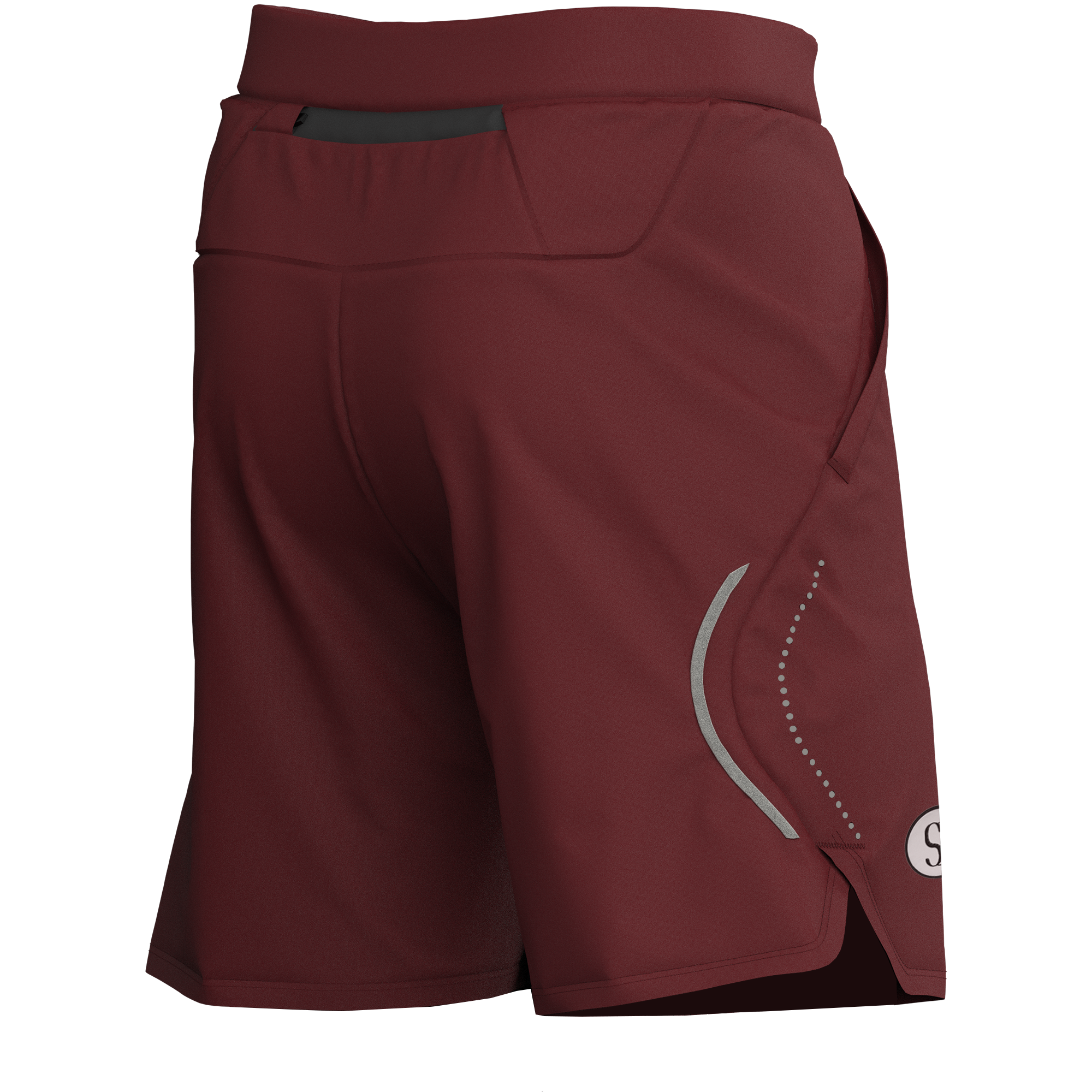 burgundy gym shorts