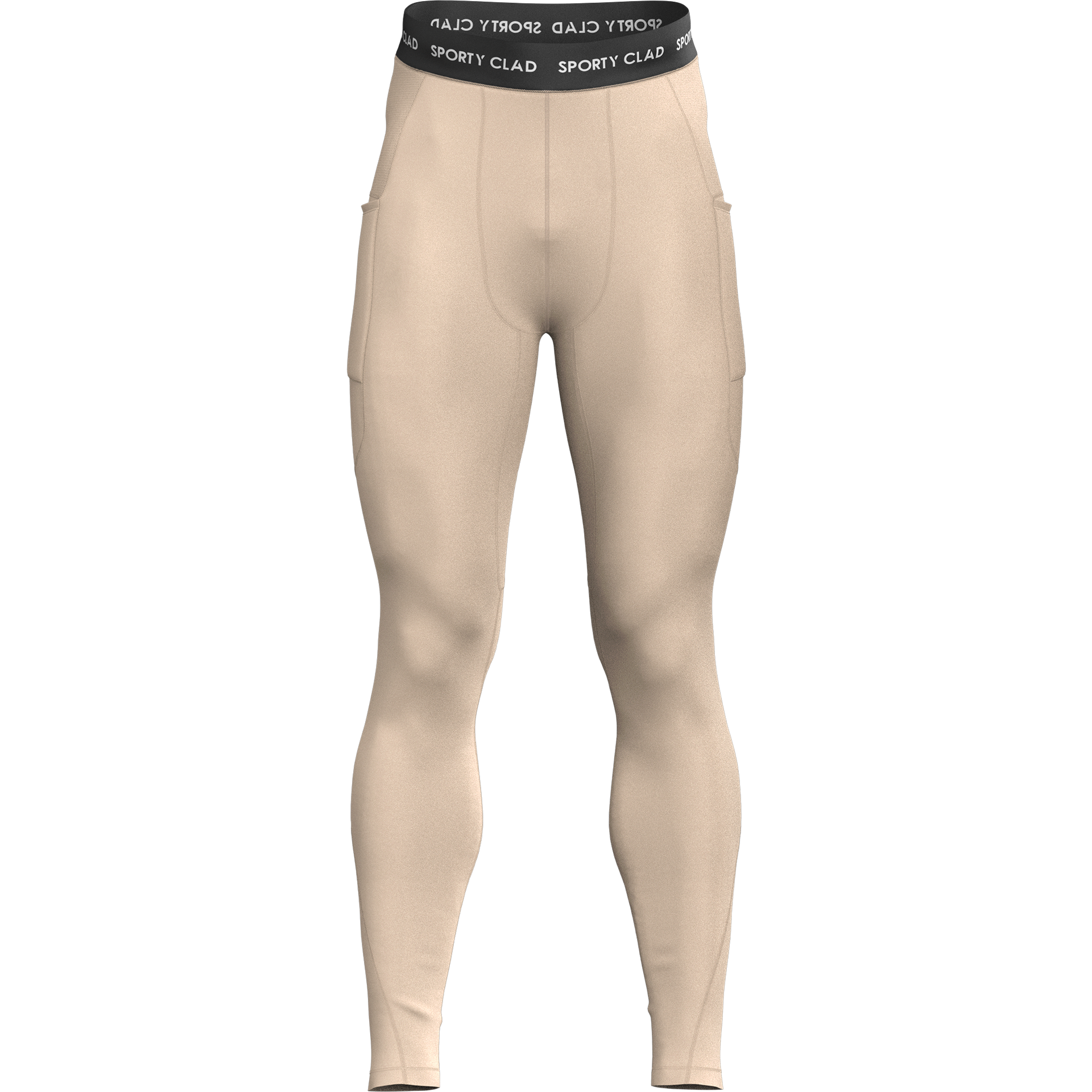 Men's Thermal Base Layer - Leggings - Chocolate Tweed Effect