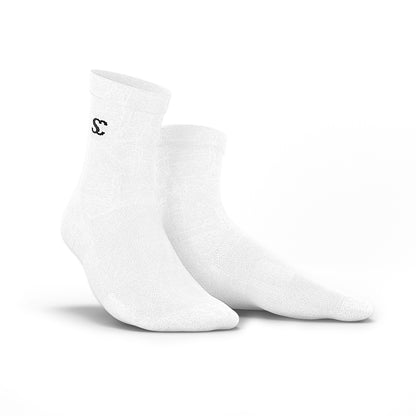 Everyday Essentials White Crew Socks - Unisex