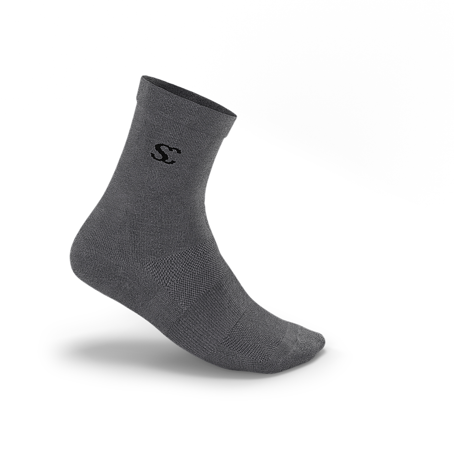 Everyday Essentials Charcoal Crew Socks - Unisex