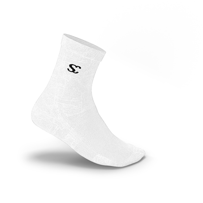 Everyday Essentials White Crew Socks - Unisex