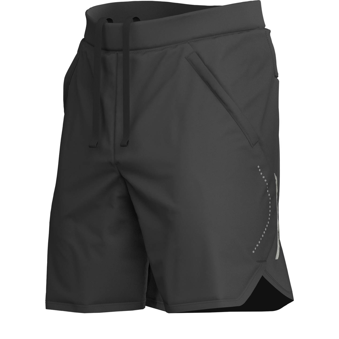 Men's Grey Sports Shorts for Running & Gym