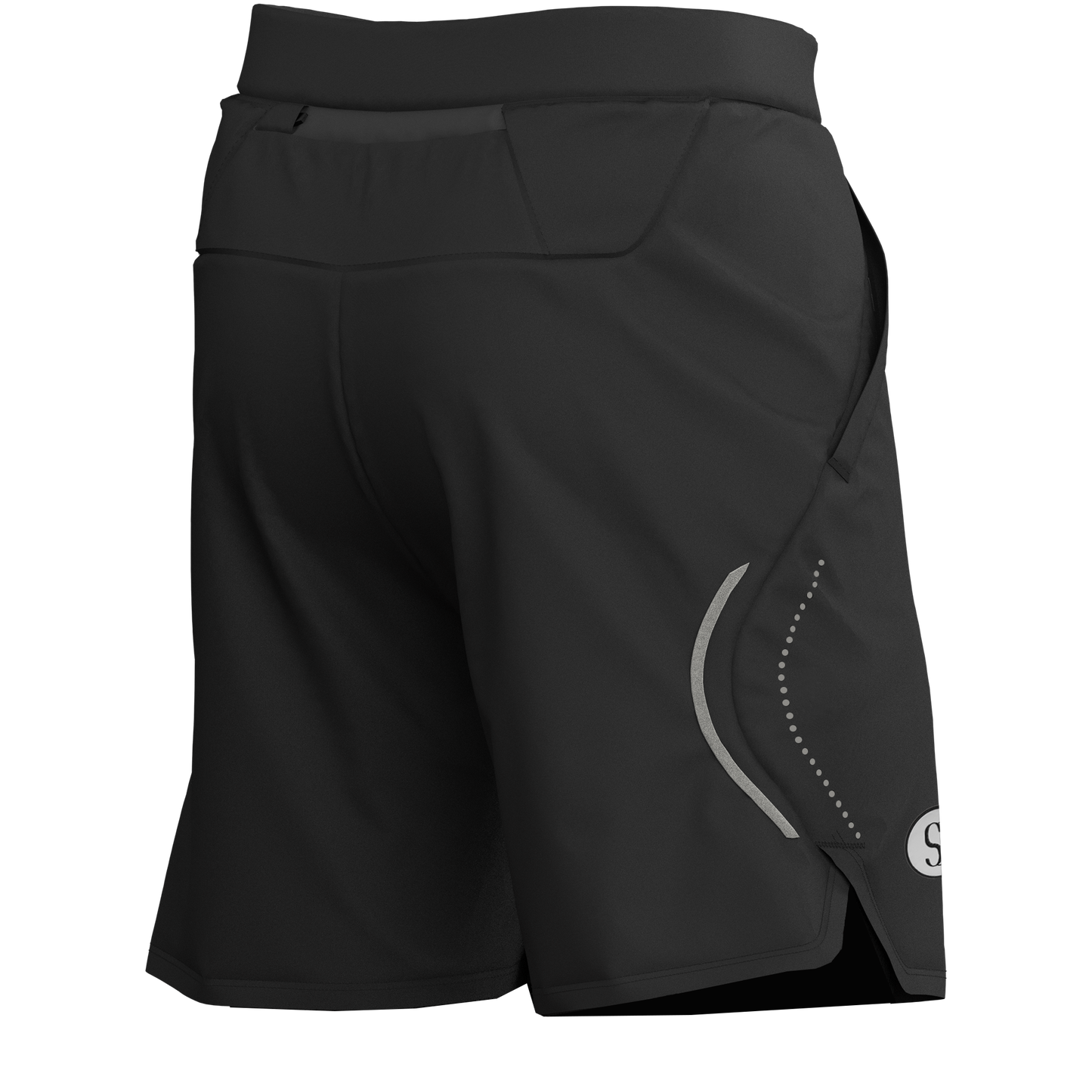 Men's Black Sports Shorts for Running & Gym