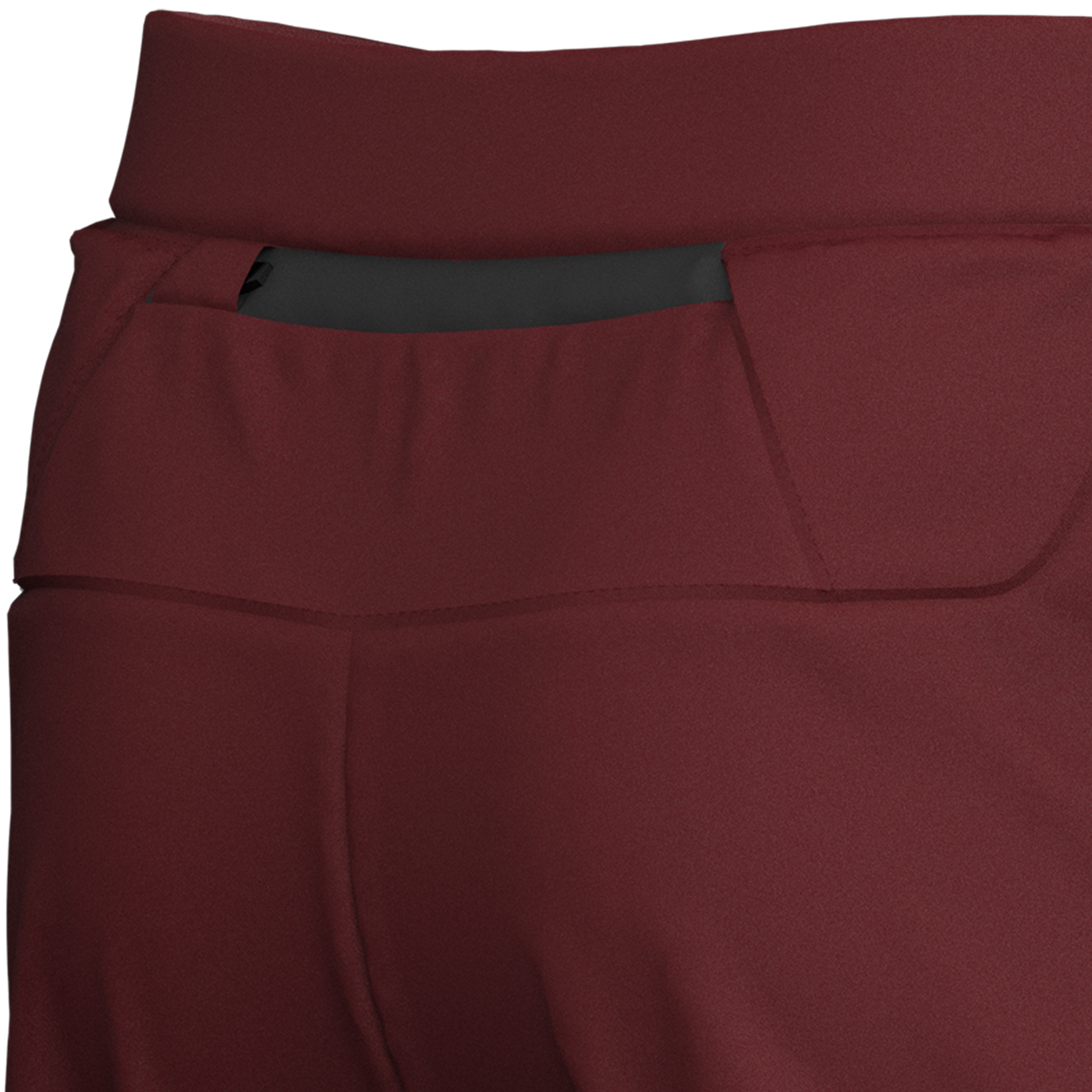 Burgundy Polyester Running Shorts, 7-Inch for Cycling and Fitness Workout by Sporty Clad