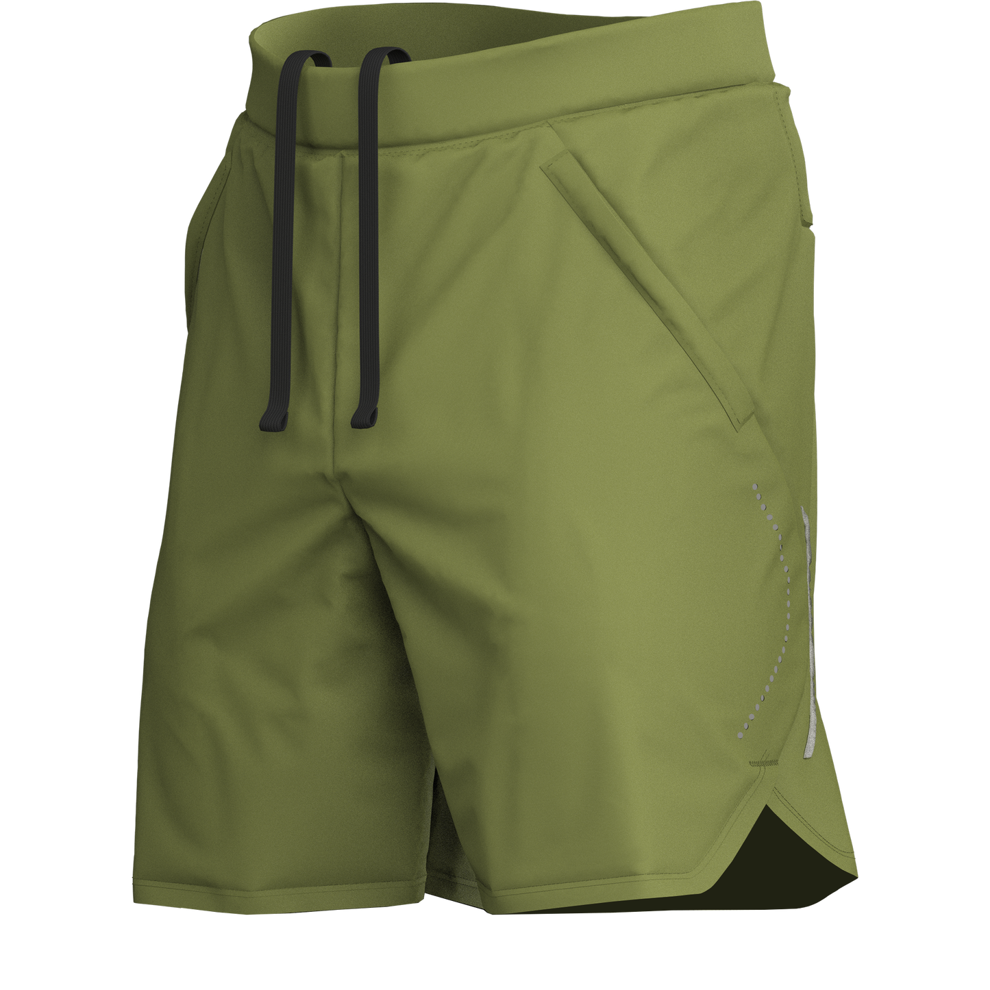 Men's Green Sports Shorts for Running & Gym