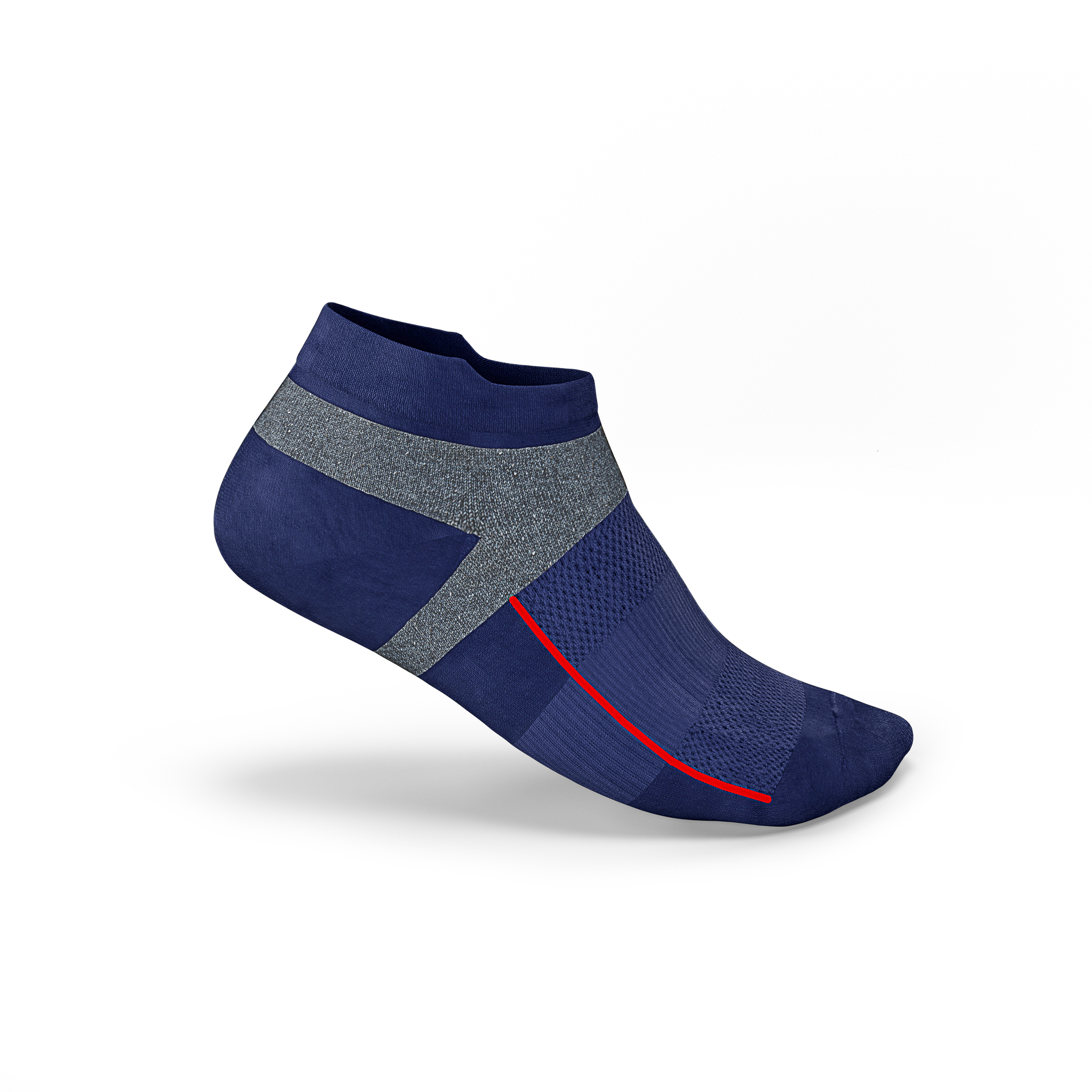 Womens navy blue no show socks outlet