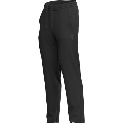 Men's Black Cotton Fleece Thermal Sweatpants